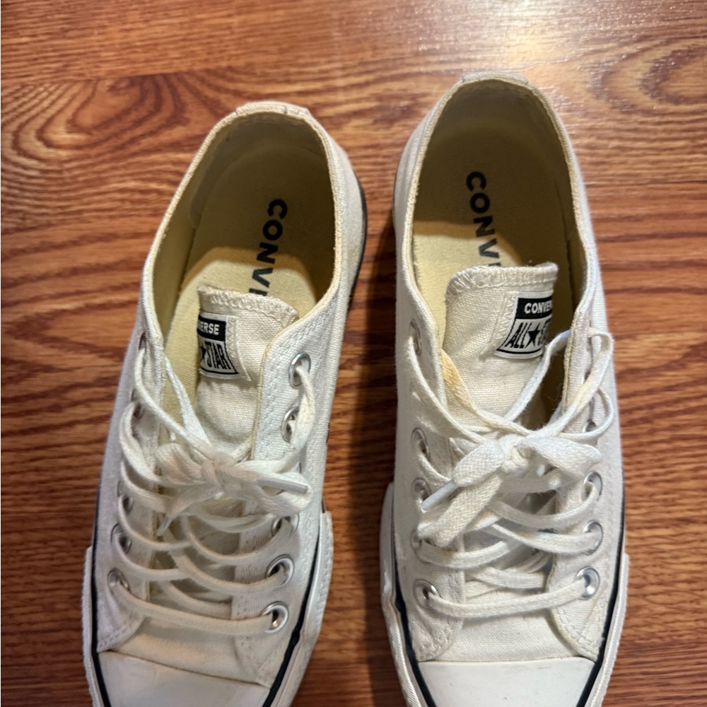 Converse Off-White Canvas Sneakers